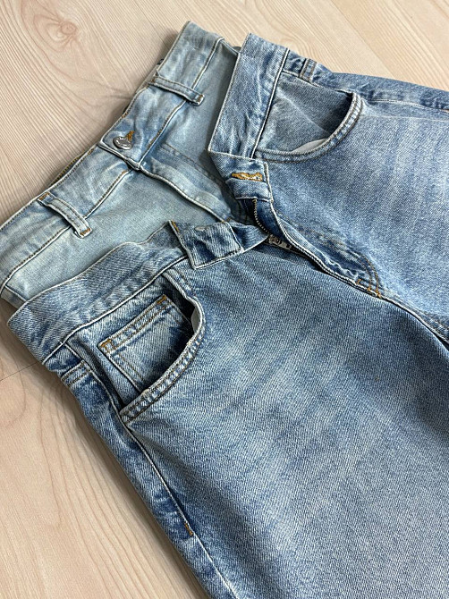 Джинсы женские Its Basic 4607-4 BARREL skater с двойным поясом голубые, голубой, 34, 34, 70 см, 96 см Киев - изображение 4