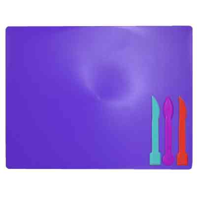 Доска для пластилина ZiBi + 3 стека для лепки, фиолетовая (ZB.6910-07) Винница