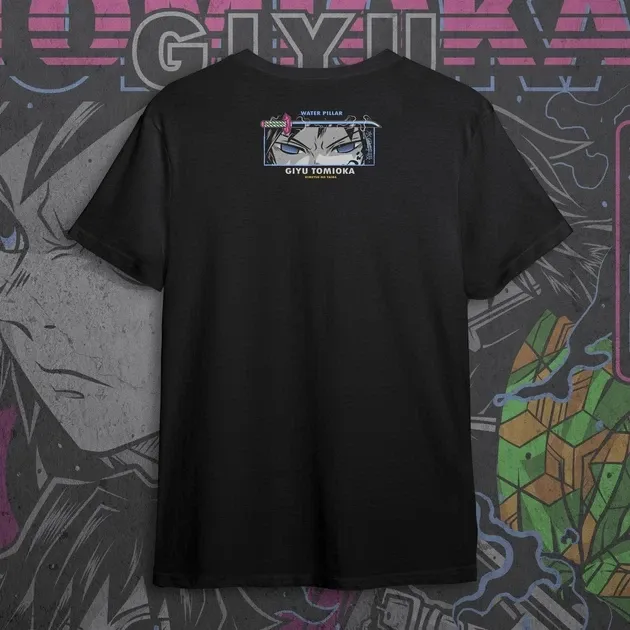 Футболка чоловіча з  принтом Клинок, рассекающий демонов Гію Томіока 4 Розмір 48 Anime0965 Дніпро - фото 4