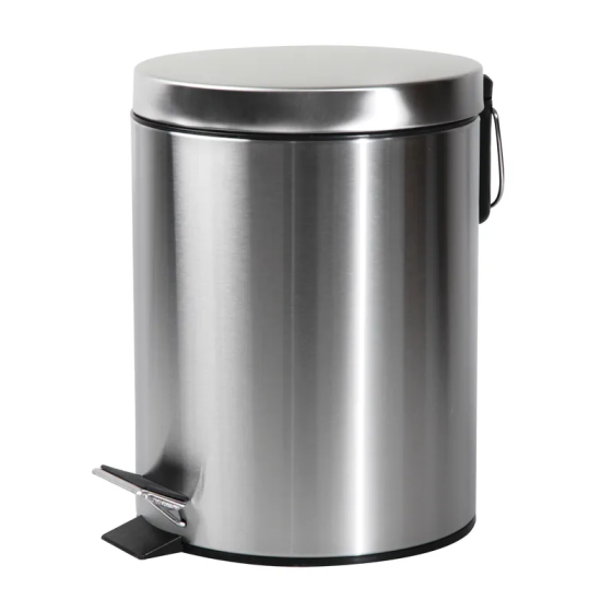 Круглое мусорное ведро Zerix Solo-TC0107 7 л нержавеющая сталь цвет SS (ZX5899) Харьков