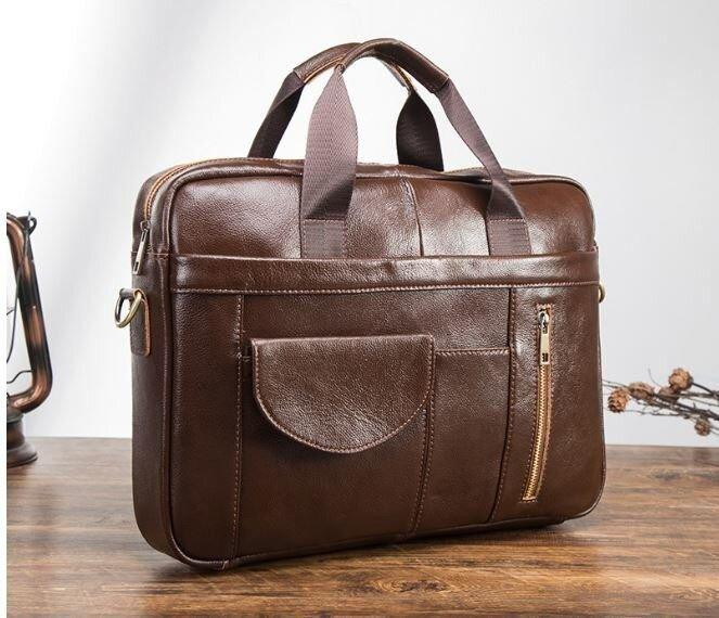 Сумка мужская под ноутбук Vintage 14882 Коричневая Киев - изображение 4