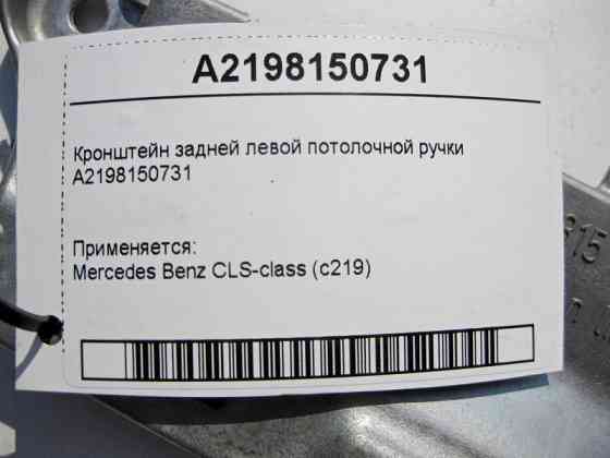 Mercedes-Benz  A2198150731 Кронштейн задньої лівої стельової ручки CLS C219 Одеса