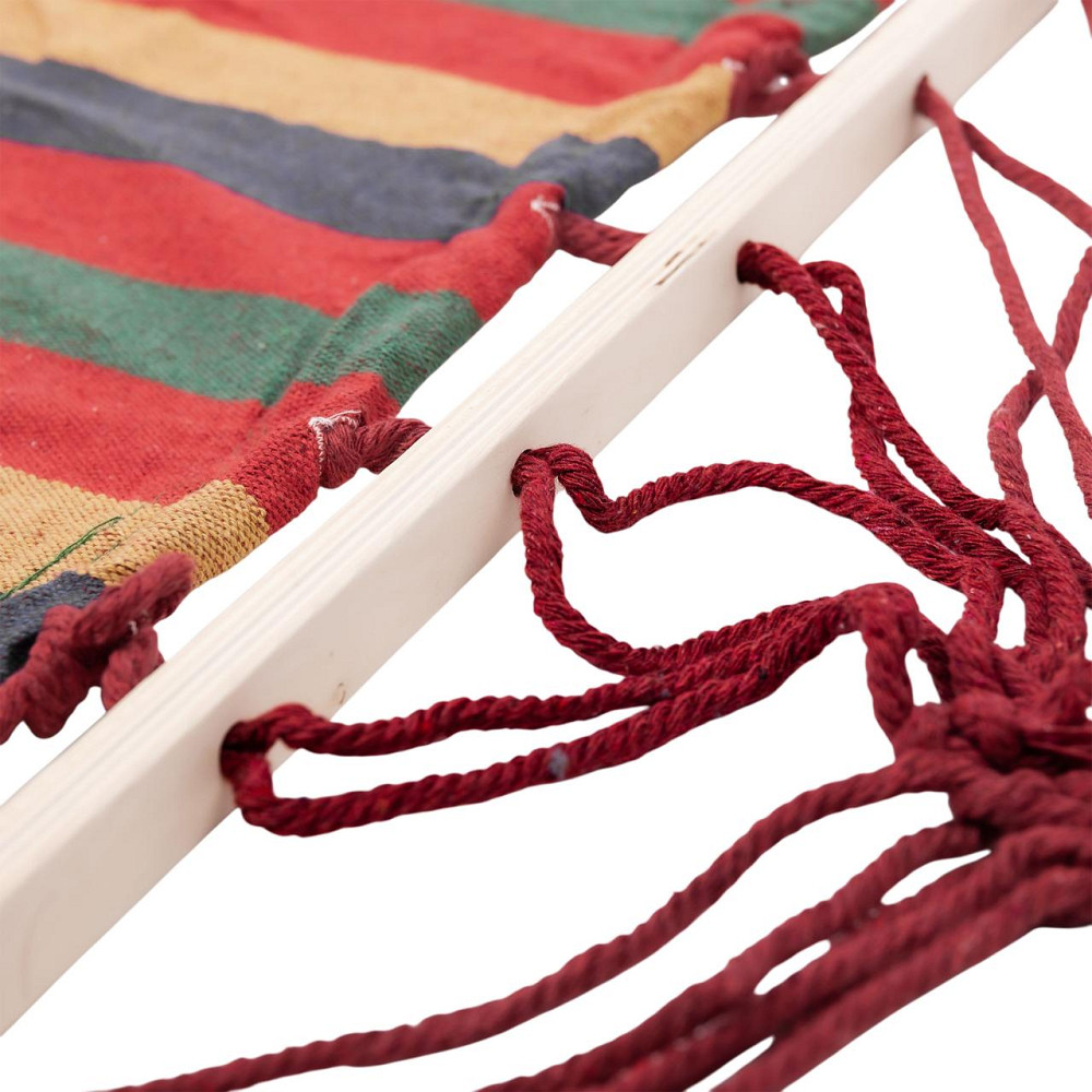 Lugi Гамак туристичний підвісний тканинний 174х80 см з планкою Червоний SJ-0010-2R Коломия - фото 9