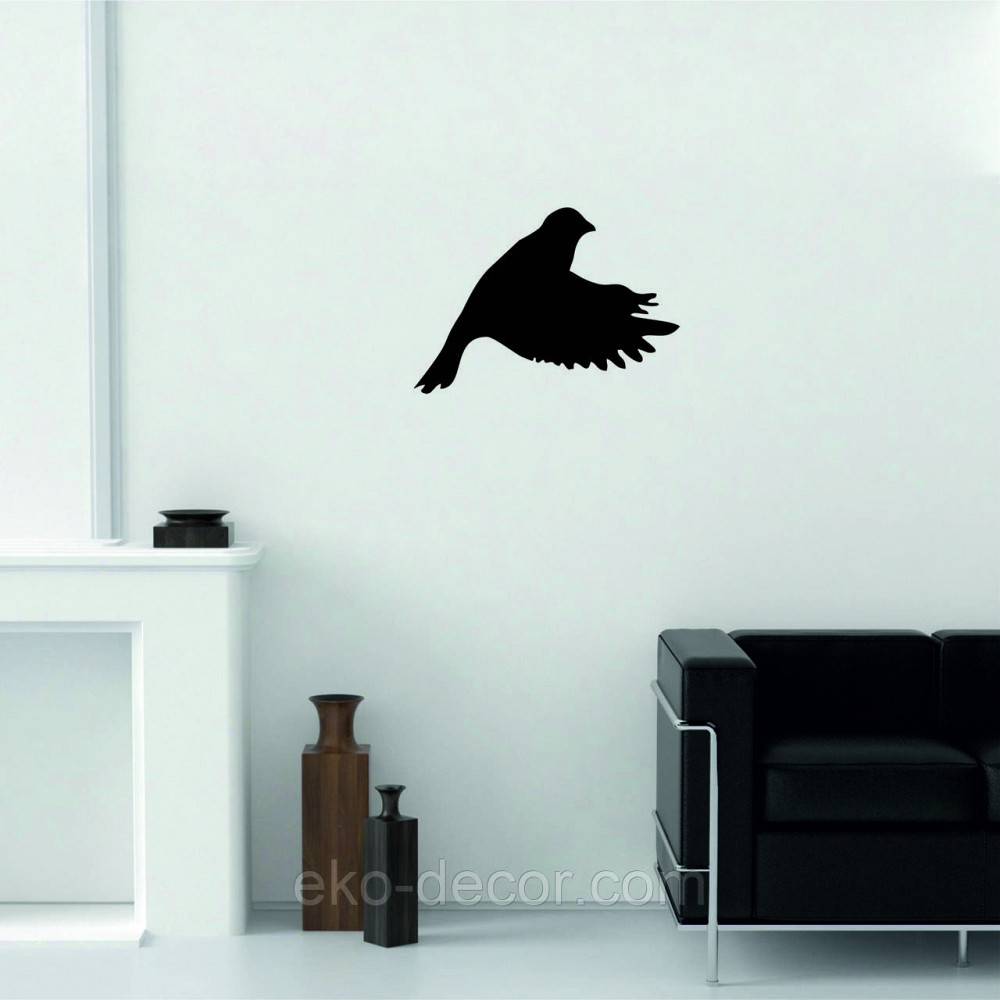 Декоративное настенное Панно «Птичка» Декор на стену(цена за 1шт) 30*21 см, Черный Киев - изображение 7