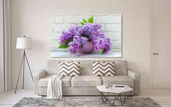 Картина полотно у вітальню / спальню     Бузок  MLP_238 ( 60х30см ) 90х180см Київ