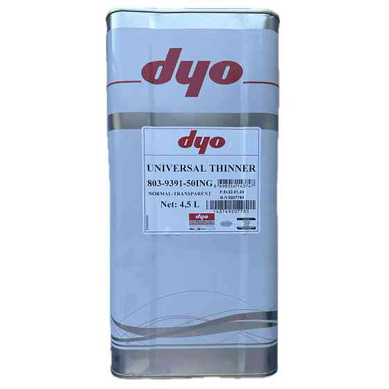 Розчинник (нормальний) для акрилових продуктів та базовий (для металіків) 4,5л Dyo Київ