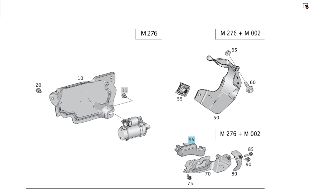 Mercedes-Benz  A2761509375 Тепловий екран навпроти сторони стартера C-Class Cabrio A205 C-Class Estate S205 C-Class Coupe С205 C-Class W205 GLC X253 G Одесса - изображение 2