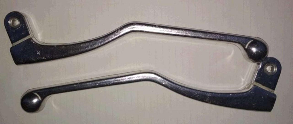 Рычаги руля CZ 350 (пара) (алюминий) (хром, +втулка) (Тайвань) Мукачево - изображение 1
