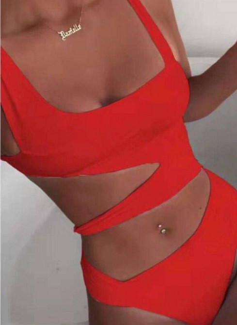 Купальник женский цельный Красный L Харьков - изображение 1