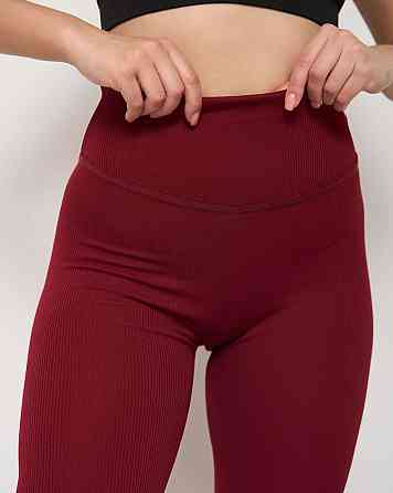 Лосини жіночі в рубчик Nicoletta 10076 Бордовий, S Київ