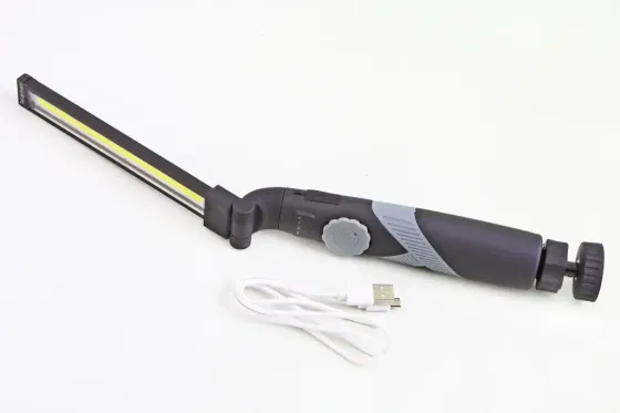 Заокруглений ліхтарик ручного з магнітом на кульнірі і регулюванням яскравості малі (під microUSB зарядку) Вінниця