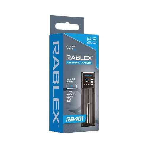 Зарядний пристрій Rablex RB401 1x18650 та ін. / від USB / Дніпро