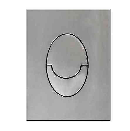 Панель змиву Koer KT-0606-02 157x198x3mm пластикова кнопка закруглена (SS Color) (KR6238)   ( 24462 ) Харків