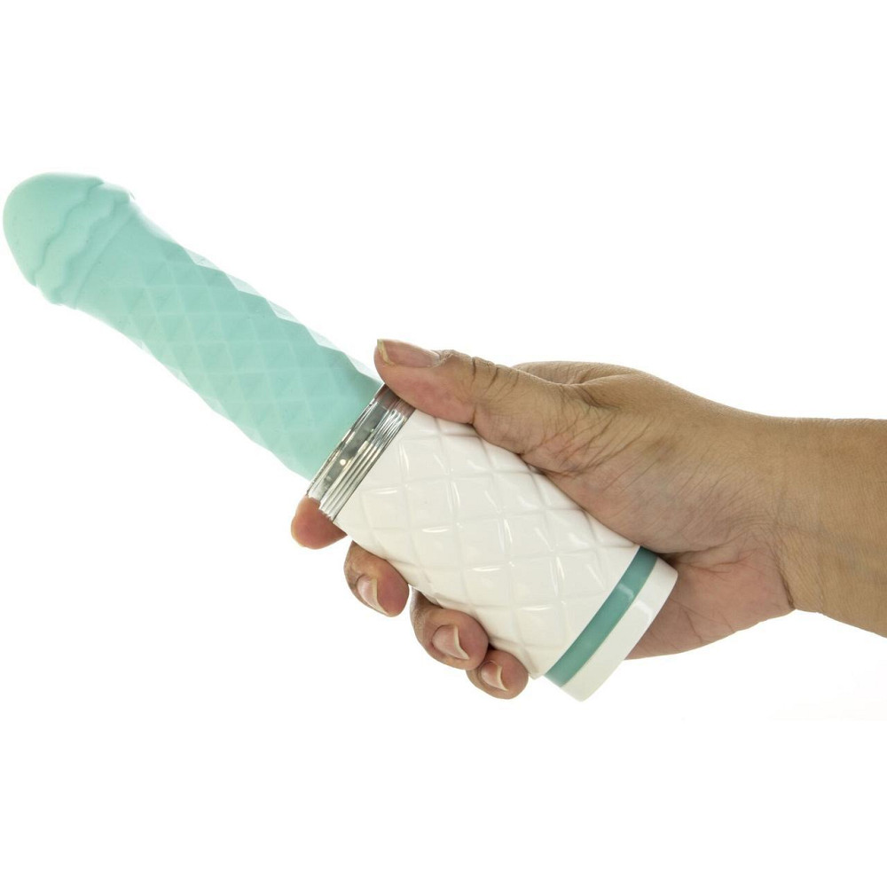 Роскошный вибратор-пульсатор с присоской Pillow Talk - Feisty Thrusting Vibrator Teal Sex Aura Киев - изображение 6