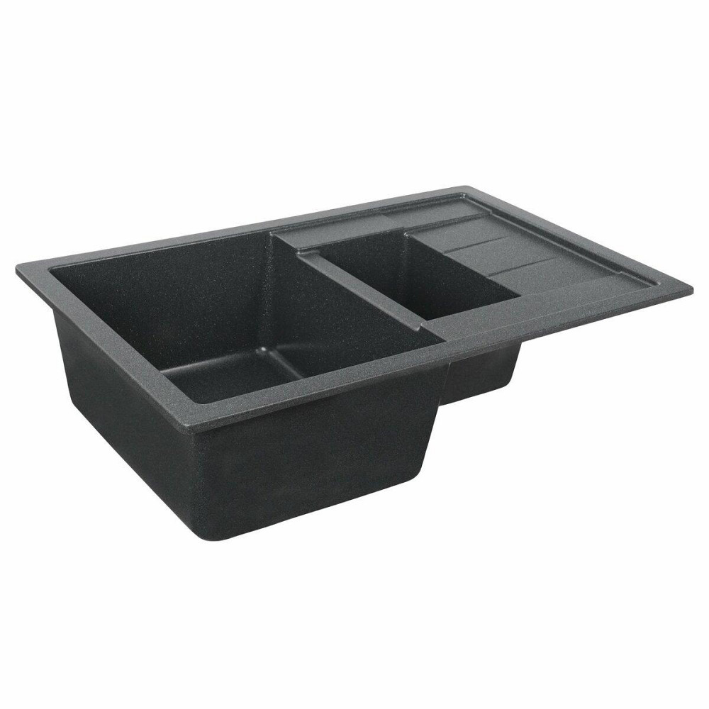 Гранитная мойка для кухни Platinum 7850W TOSKANA матовая Антрацит Киев - изображение 3