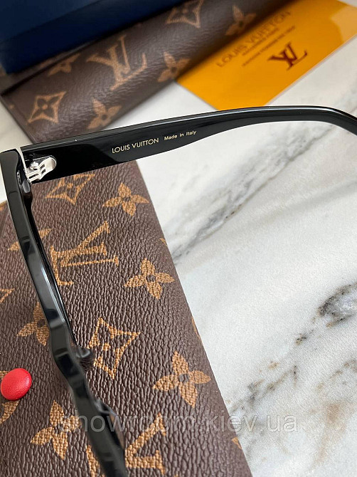 Жіночі сонцезахисні окуляри Lv (1523) black LUX Київ - фото 3