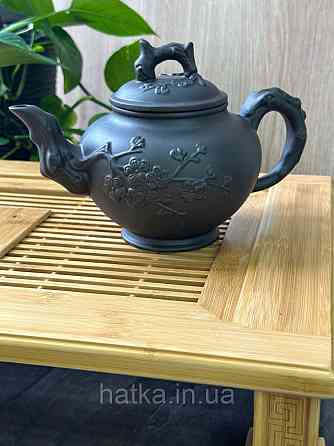 Чайник заварювальний ісинська глина 900 мл "Сакура" темний Т2561-1 Київ