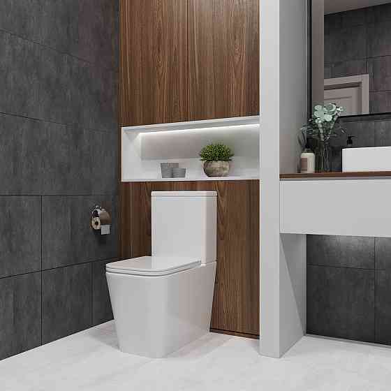KVADRO SMART комплект : унітаз підлоговий з сидінням Soft-close + бачок (змив Торнадо) Київ
