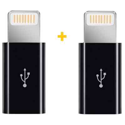 Перехідник MicroUSB to Lightning AC-030 2 pcs XoKo (XK-AC030-BK2) Вінниця