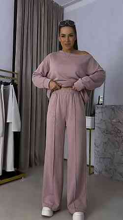 Женский прогулочный костюм двойка: кофта и штаны двунить Мокко, 48/50 Одесса