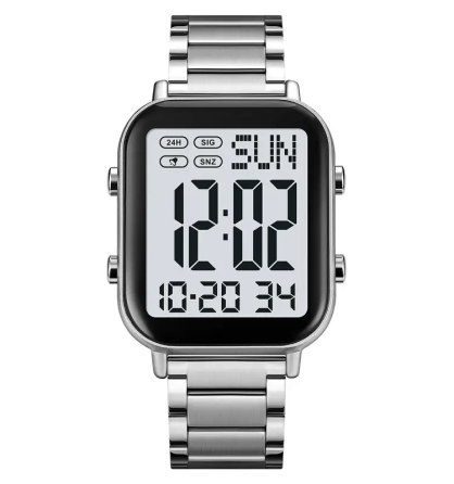 Мужские наручные часы Skmei 2259 (Серебристые с белым) Киев