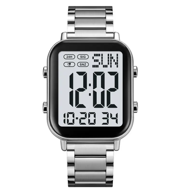 Чоловічий наручний годинник Skmei 2259 (Сріблястий з білим) Київ - фото 1