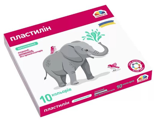Пластилін 10 кол. "Гамма Нововолинськ" Захоплення, 160 г, 200311, шт Київ - фото 1