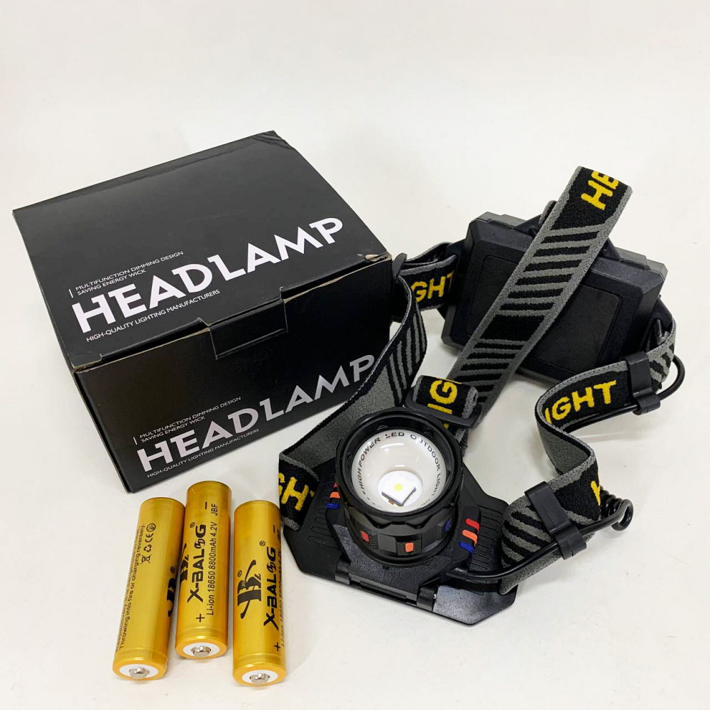 Ліхтар налобний BL-T701A-TG 3x18650 JZ-70 Львів - фото 10