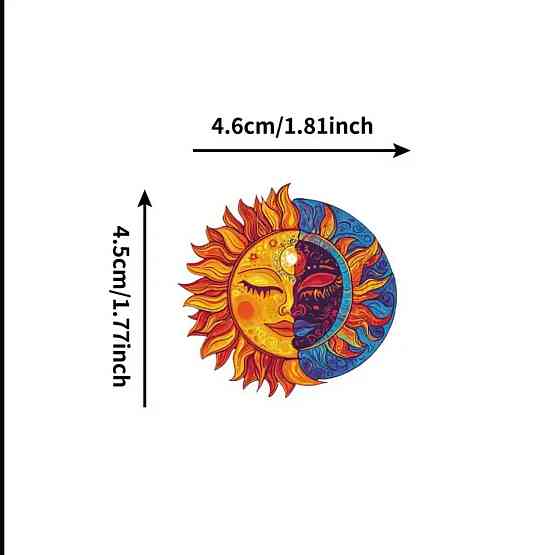 Астрологические наклейки, виниловые стикеры Луна и Солнце. Водонепроницаемые эстетические наклейки, 50 штук Киев