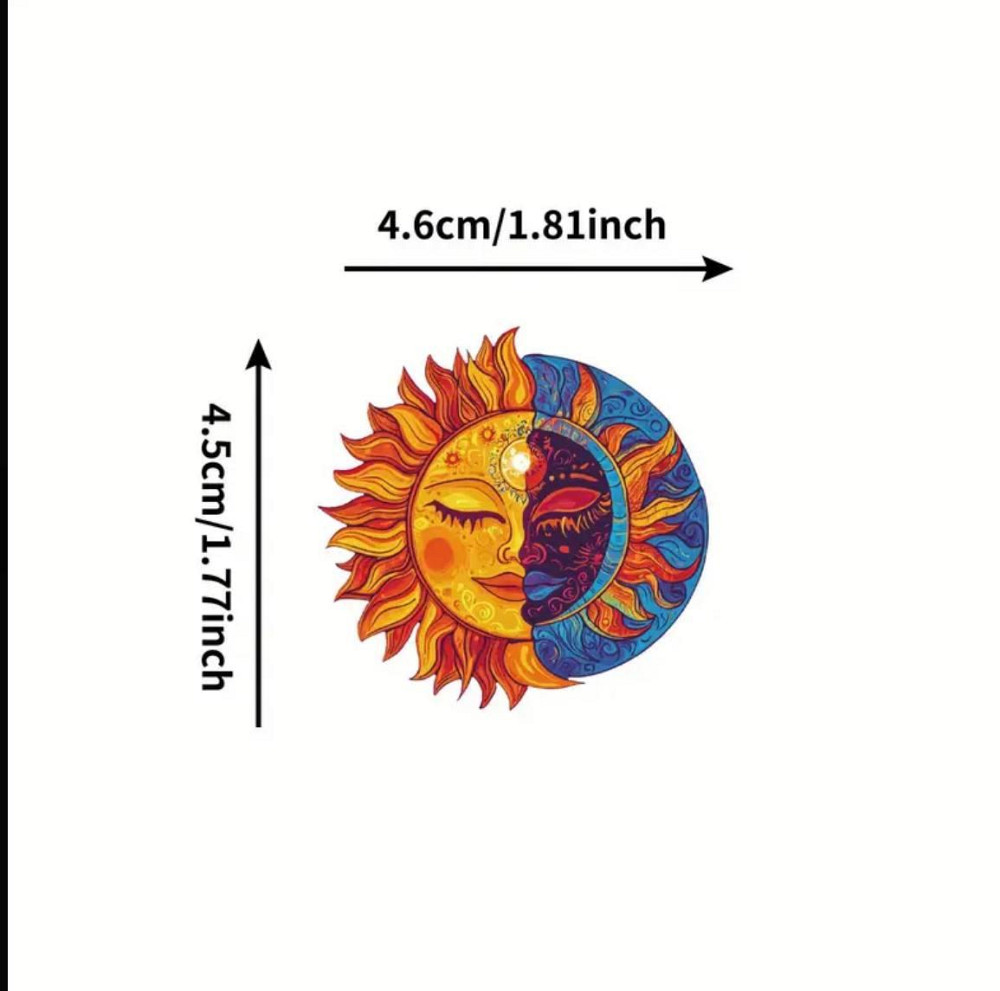Астрологічні наклейки, вінілові наклейки Місяць та Сонце. Водонепроникні естетичні наклейки, 50 штук Київ - фото 4