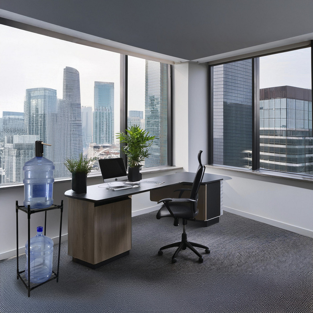 Двухрівнева підставка під бутилі 19 л Tandem Plus, металева, чорна, на 2 бутля Борисполь - изображение 2