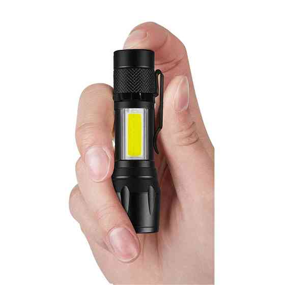 Ліхтарик міні алюмінієвий XPE Q5 + COB 600мАг Smiling Shark TT611 Київ