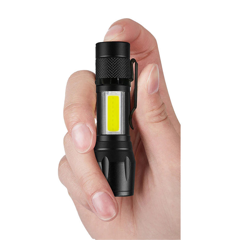 Ліхтарик міні алюмінієвий XPE Q5 + COB 600мАг Smiling Shark TT611 Київ - фото 3