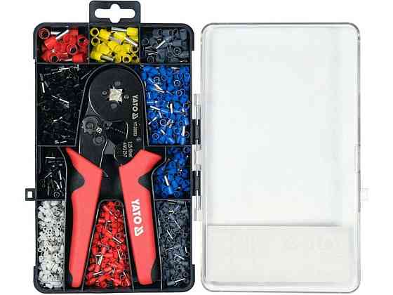 Кліщі для затискання втулкових наконечників провідн-в YATO L= 175мм, з наконечн. 0.25-10 мм² 1200 шт Одесса