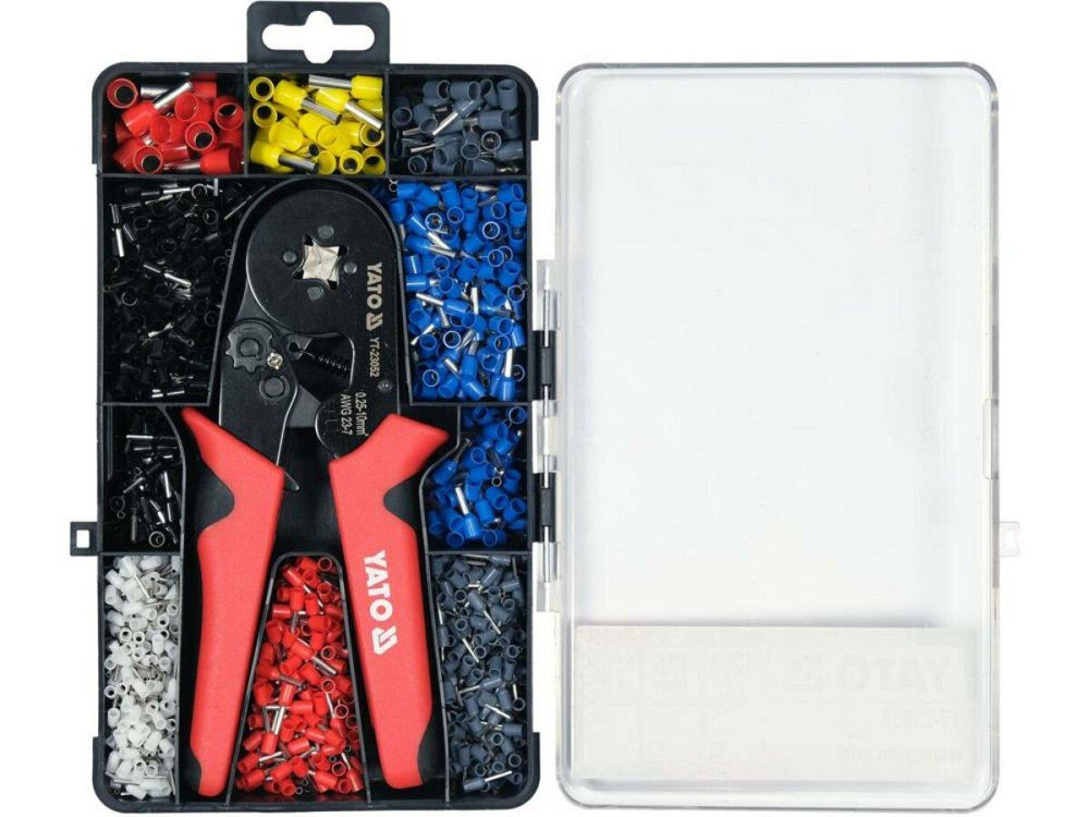 Кліщі для затискання втулкових наконечників провідн-в YATO L= 175мм, з наконечн. 0.25-10 мм2 1200 шт. Одеса - фото 2