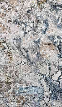 Шпалери вінілові на флізеліні AdaWall Roka 1.06х10 абстракція під камінь чорні сірі сріблясті 3д 23101-5 Київ