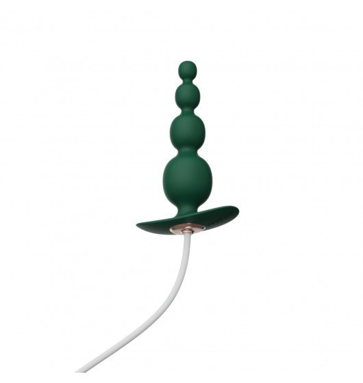 Анальный плаг с вибрацией Qingnan No.8 Mini Vibrating Anal Beads Green Sex Aura Киев - изображение 1