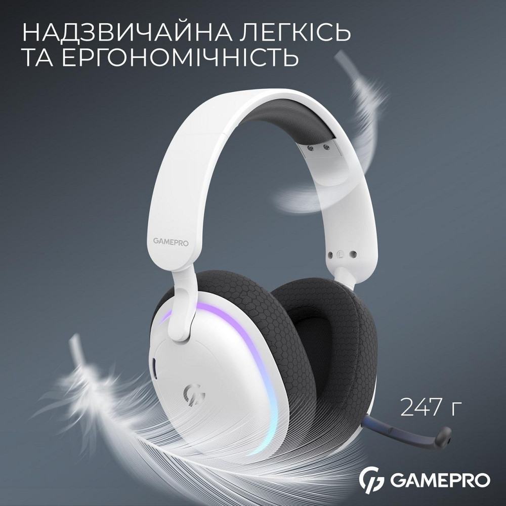 Гарнітура GamePro Asgard Bragi White (HSW250W) ( Білий ) Харків - фото 17