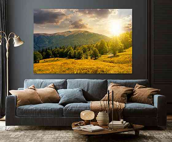 Картина холст в гостиную / спальню  Гори     MLP_211 50x100 см Киев