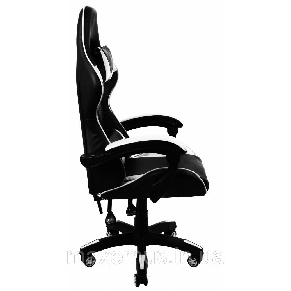 Кресло геймерское раскладное B 8 1 0 геймерский стул компьютерный с 2 подушками белый Мостиска - изображение 7