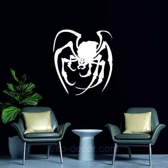 Декоративне настінне Панно «Павук», Декор на стіну 50*45 см, Білий Київ