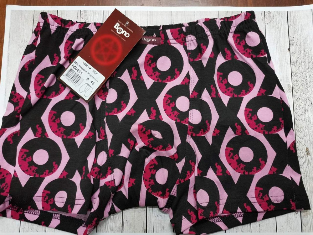 Трусы мужские шорты Bono 950323 52, Клетка Киев - изображение 1