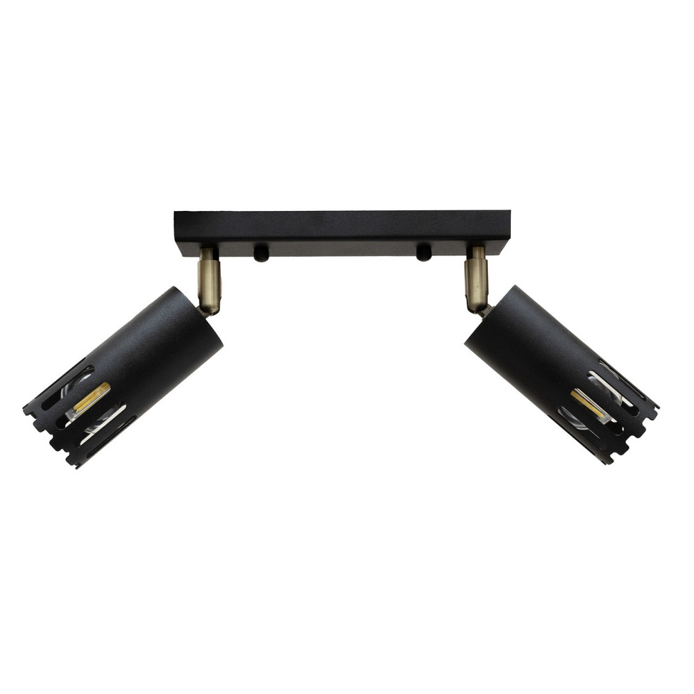 Светильник потолочный MSK Electric Teramo спот поворотный на два плафона NL 180501-2 BK Одесса - изображение 3