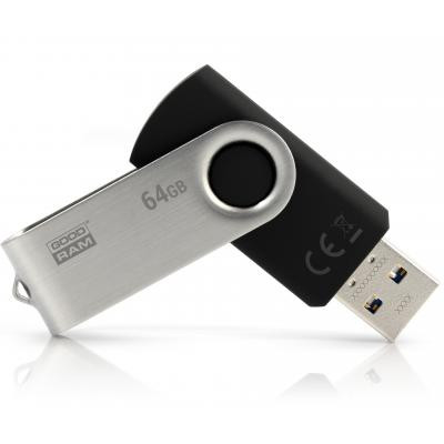 USB флеш накопичувач Goodram 64GB Twister Black USB 3.0 (UTS3-0640K0R11) Вінниця - фото 1