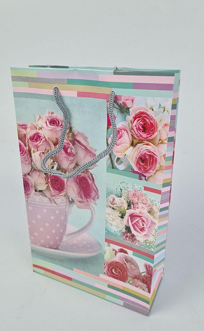 Паперовий пакет подарунковий Середній 17/26/8 (артSV-139) (12 шт.) Харків - фото 1