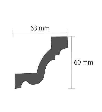 Карниз полиуретановый гладкий Gaudi Decor P 134 Flexi Днепр