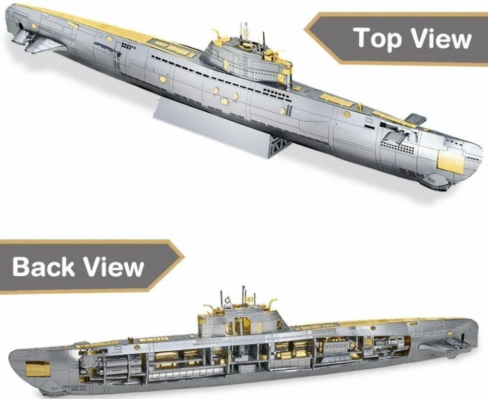 Конструктор металевий 3D пазл корабель субмарину U156 Metal Puzzle. Харків - фото 5
