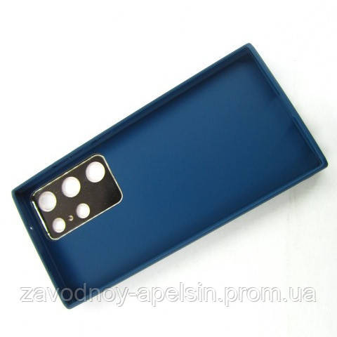 Samsung S23 Ultra S918 Чохол шкіряний Захист камери (синій) Одеса - фото 3