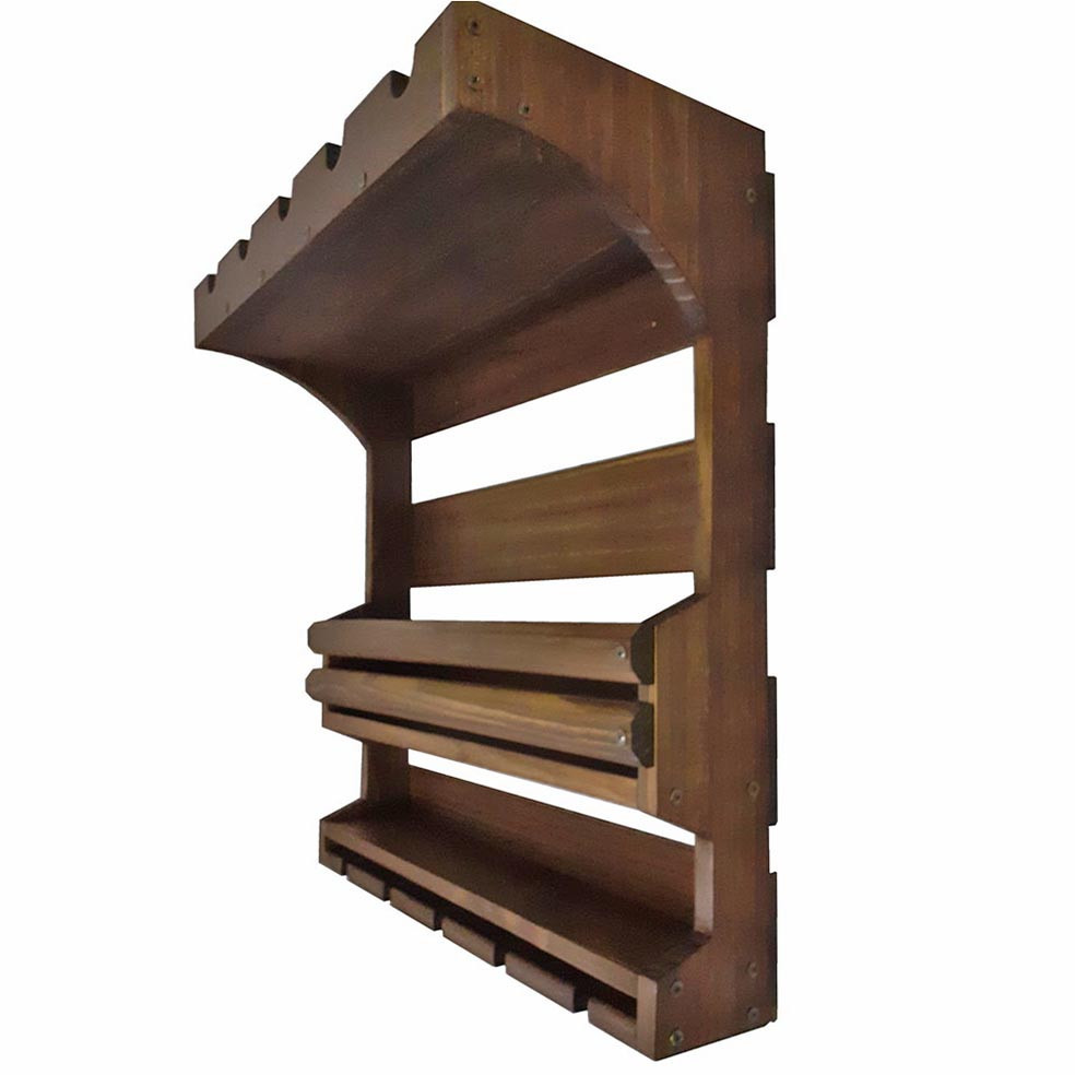 Настінна винна полиця "Урукава" теракот Миколаїв - фото 1