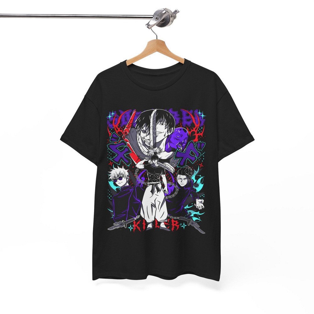 Футболка аниме Магическая битва оверсайз (S/M/L) Черний AnimeJ0098 Днепр - изображение 8